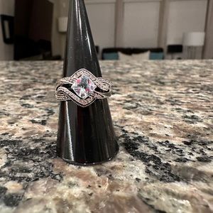 Zales Sterling Silver Topaz Ring